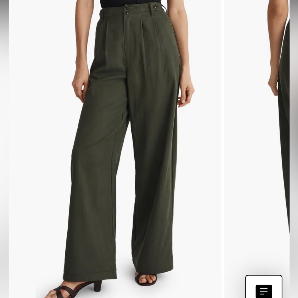Madewell Harlow pant- dark forest- 2 tall